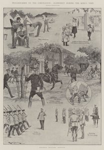 Preliminaries to the Coronation, Aldershot During the King